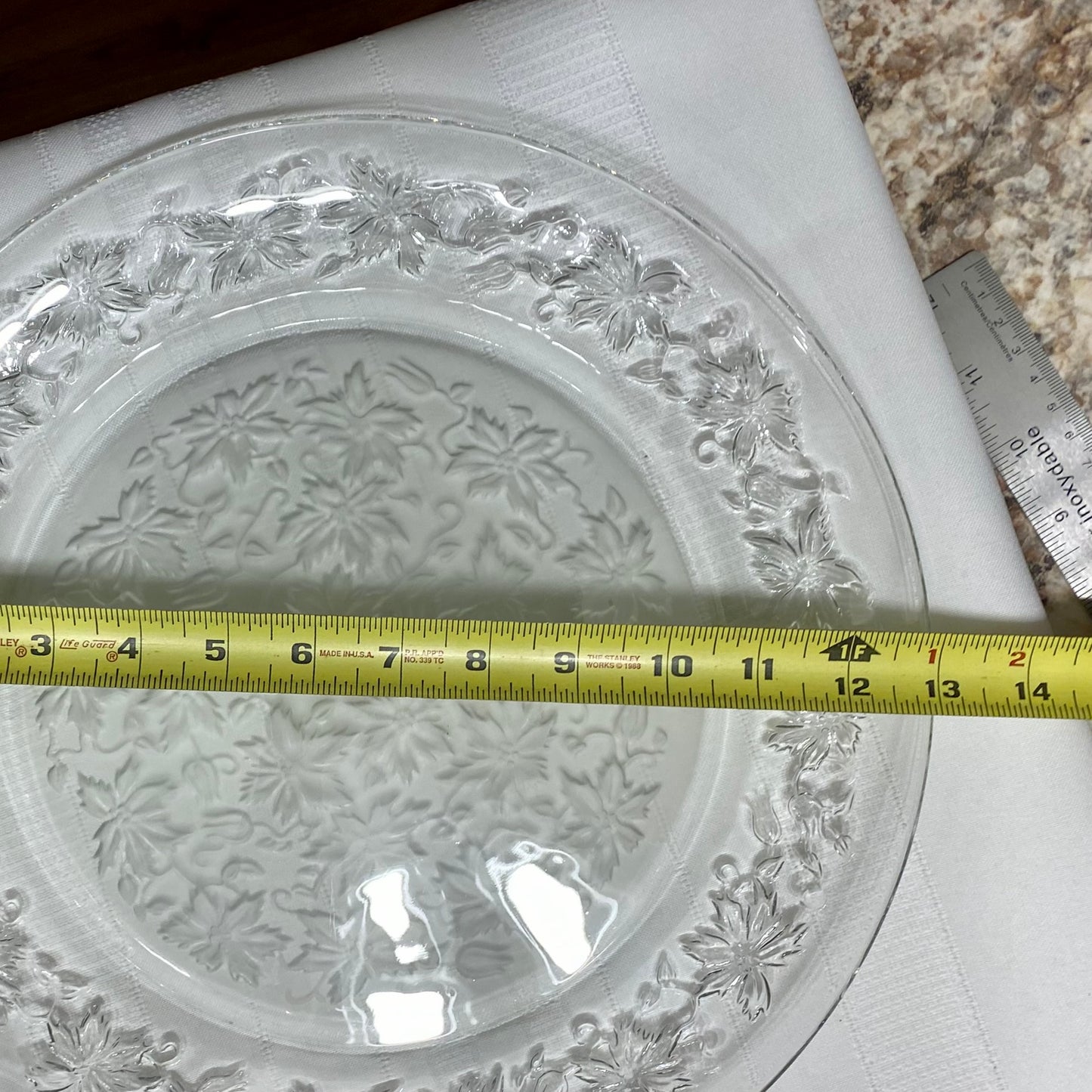 Princess House "Fantasia" 2 Piece Platter Set With Dip Bowl