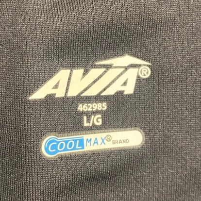NWT Avia Women's Cool Max Quarter Zip Pullover Jacket Black Size Large