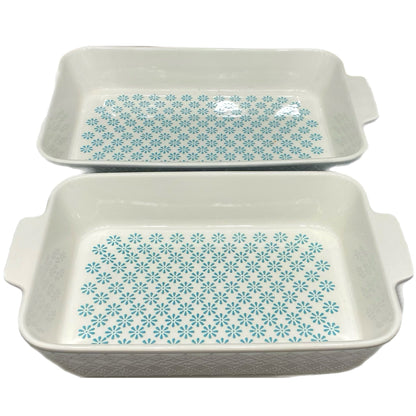 Signature Housewares 2 pc Bakeware Casserole Set