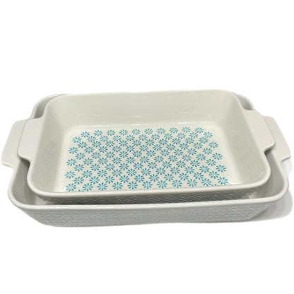 Signature Housewares 2 pc Bakeware Casserole Set