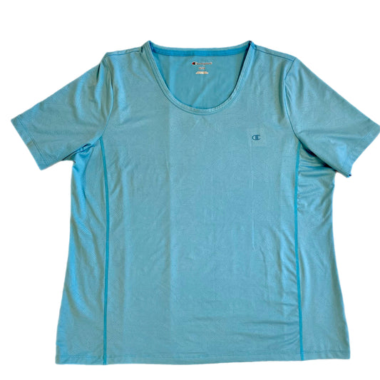 Champion Women’s Athletic T-Shirt – Turquoise, Size XL front view
