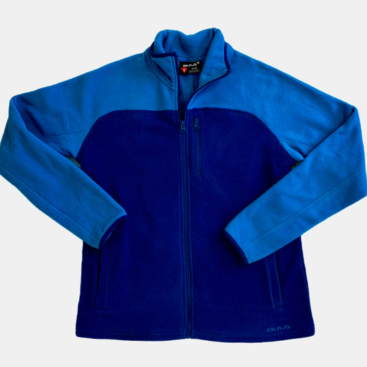 Bula Women's Fleece Quarter Zip Fleece Pullover Blue and Turquoise Size Med