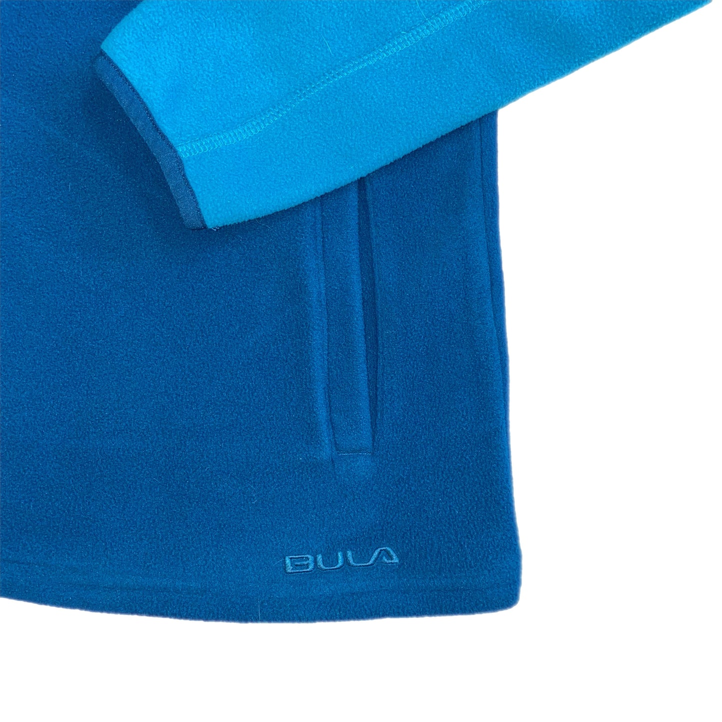 Bula Women's Fleece Quarter Zip Fleece Pullover Blue and Turquoise Size Med