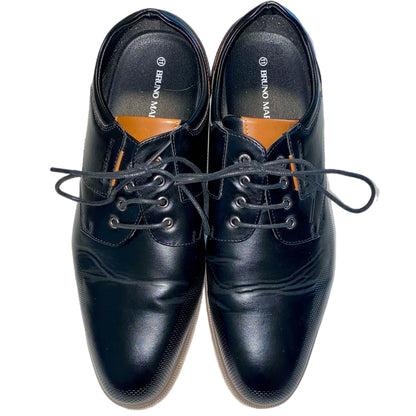 Bruno Marc Men's Casual Dress Oxfords Lace-Up Black Tan Size 11