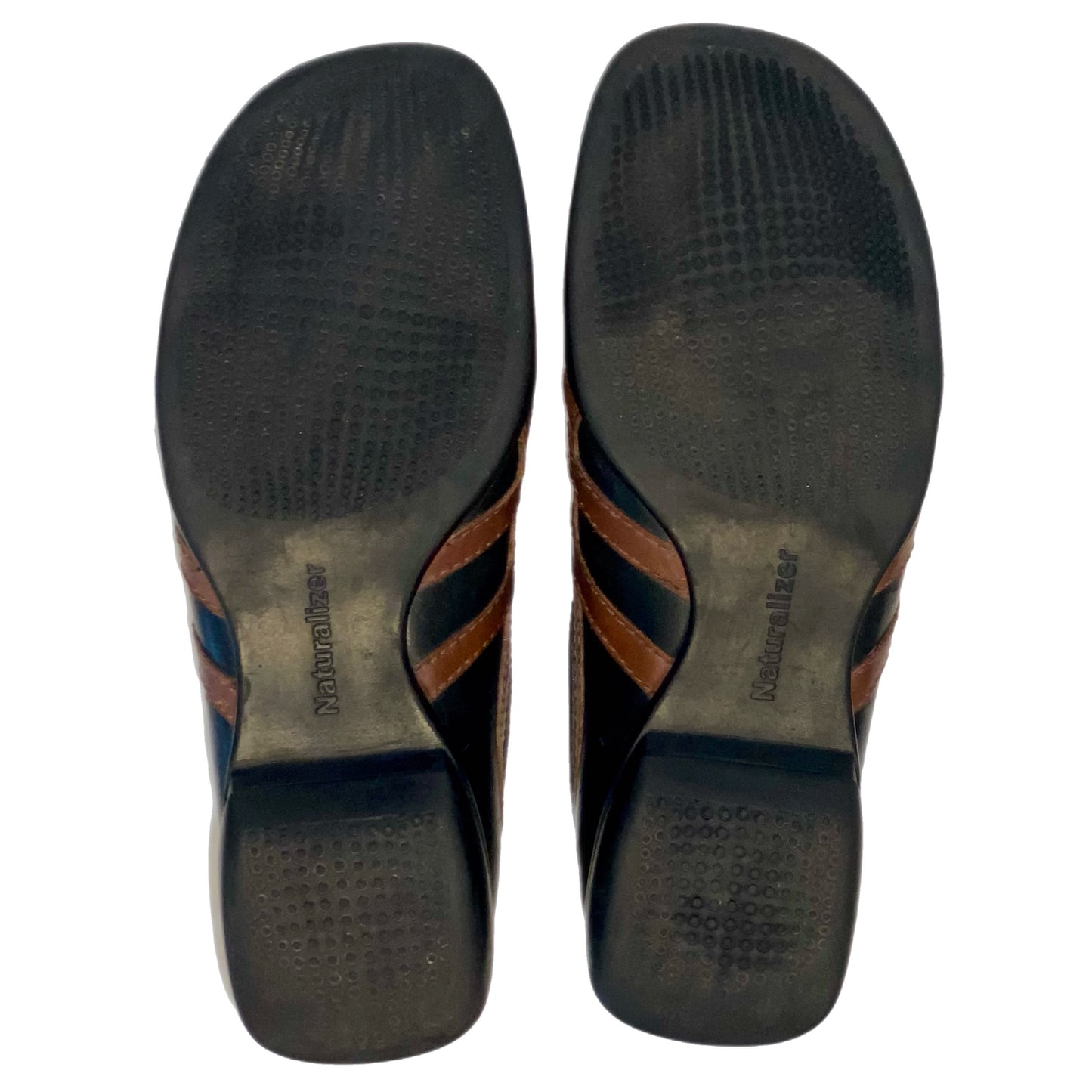 Naturalizer Women's Zip Front Slip-On Black Tan Size 5
