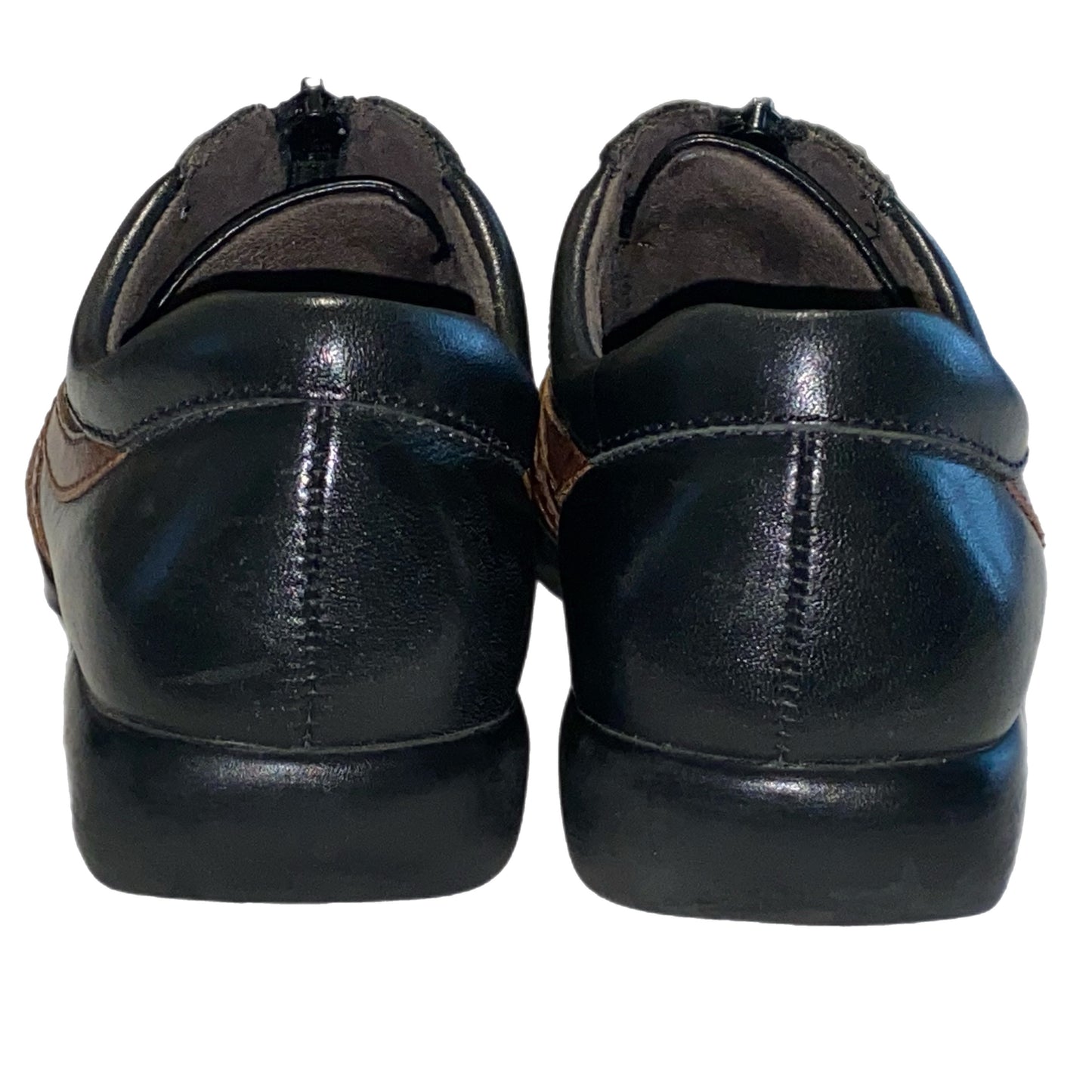 Naturalizer Women's Zip Front Slip-On Black Tan Size 5
