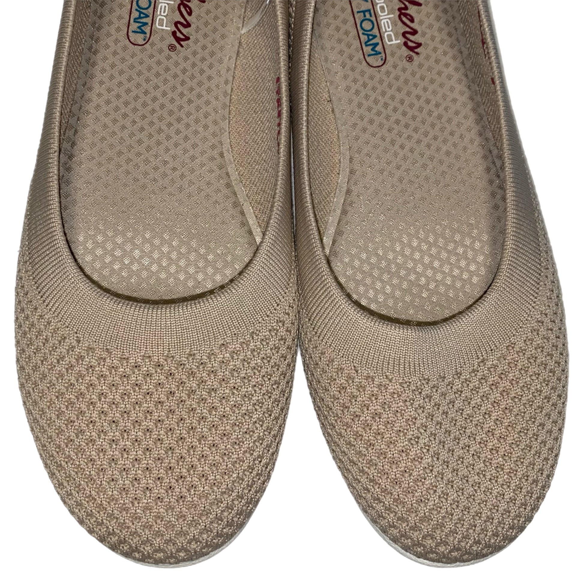 Skechers Air Cooled Memory Foam Women's Sneaker Slip-On Flats Tan Size 9.5