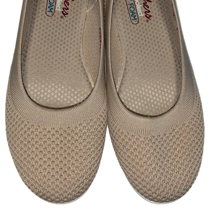 Skechers Air Cooled Memory Foam Women's Sneaker Slip-On Flats Tan Size 9.5