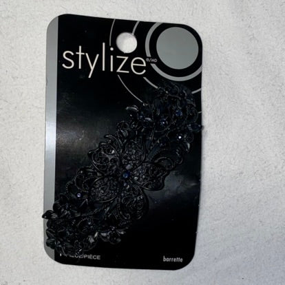 Stylize Hair Barrette Black Sequins