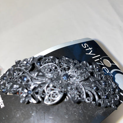 Stylize Hair Barrette Black Sequins