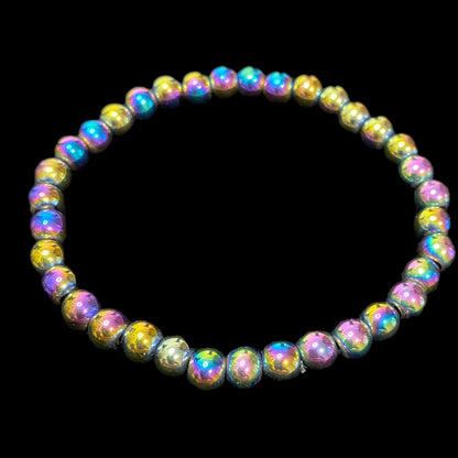 Women's Fashion Stretch Bracelet Pink Blue Pearl Bead 