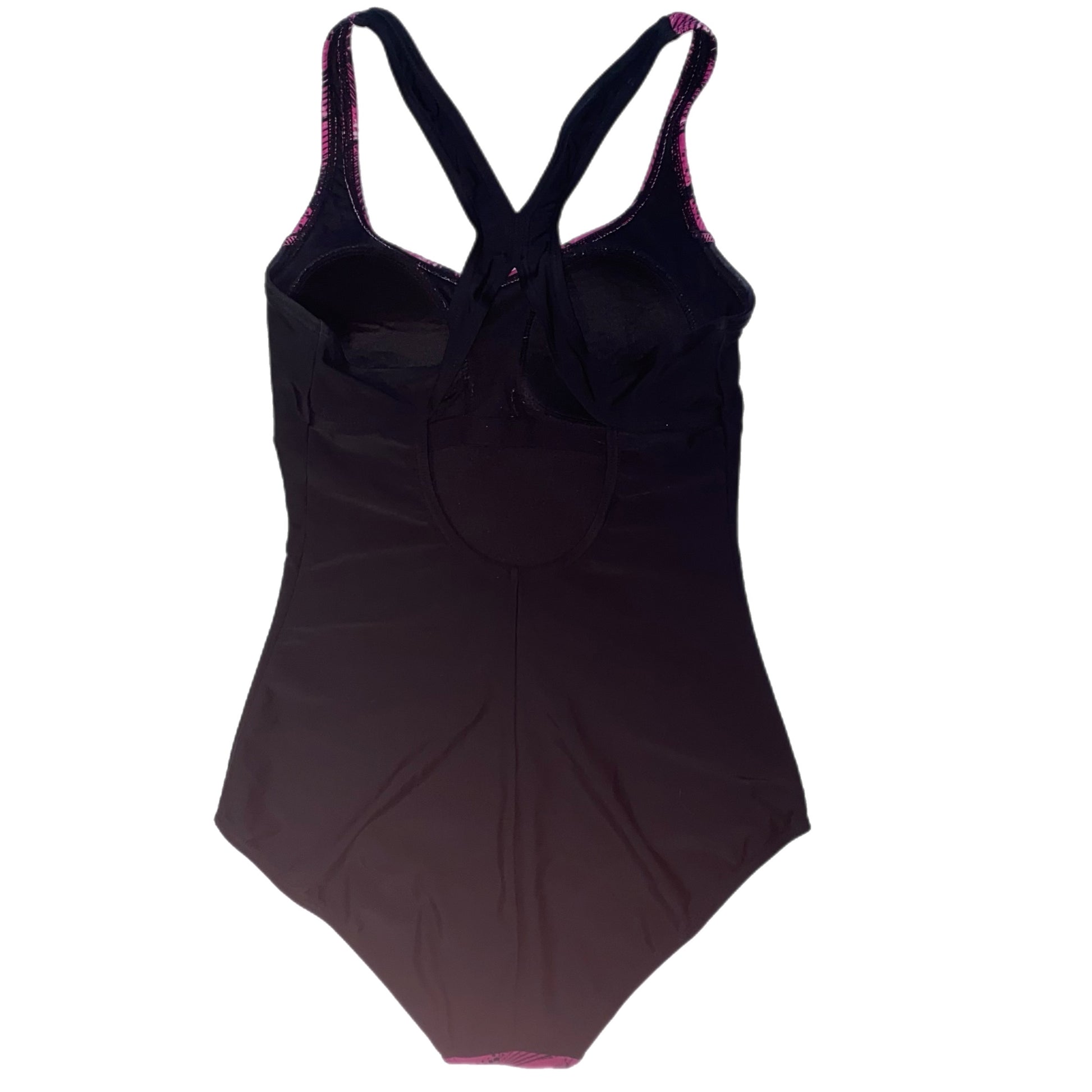 Roots Women's 1 Piece Swimsuit Black & Pink Size 10