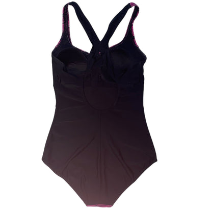 Roots Women's 1 Piece Swimsuit Black & Pink Size 10