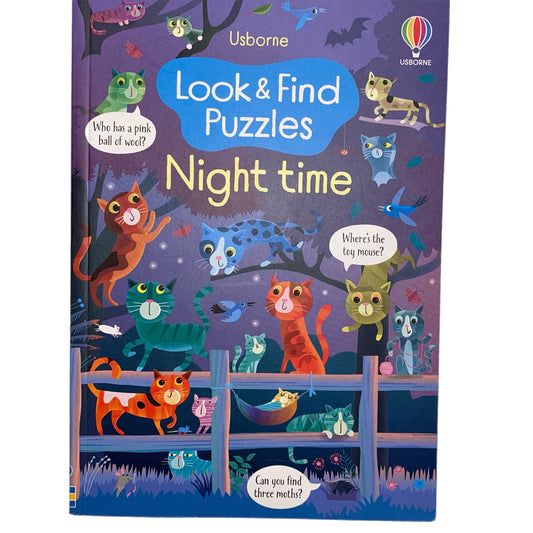 Look & Find Puzzles Night Time by Usborne Books