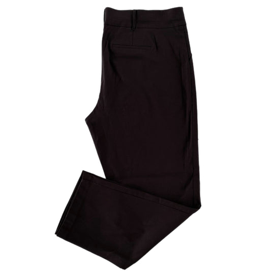 Women's Plus Size Black Relaxed-Fit Pants with Welt Back Pocket & Slanted Front Pockets, Size 24 [In Every Story] folded side view