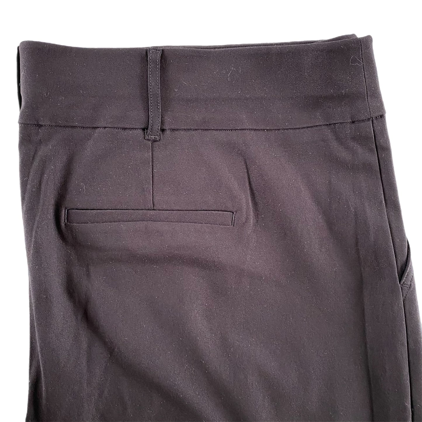 Women's Plus Size Black Relaxed-Fit Pants with Welt Back Pocket & Slanted Front Pockets, Size 24 [In Every Story] welt pocket view