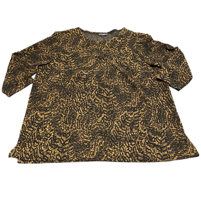 Animal Print Top-3/4 sleeve-size large